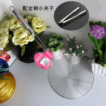 Long handle stainless steel colander Large skimmer wire drain net drain scoop Filter scoop Kitchen noodle scoop Dumpling scoop