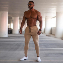 Muscle kid running sweatpants mens spring and autumn thin fitness training leggings stretch leg trousers stretch stretch