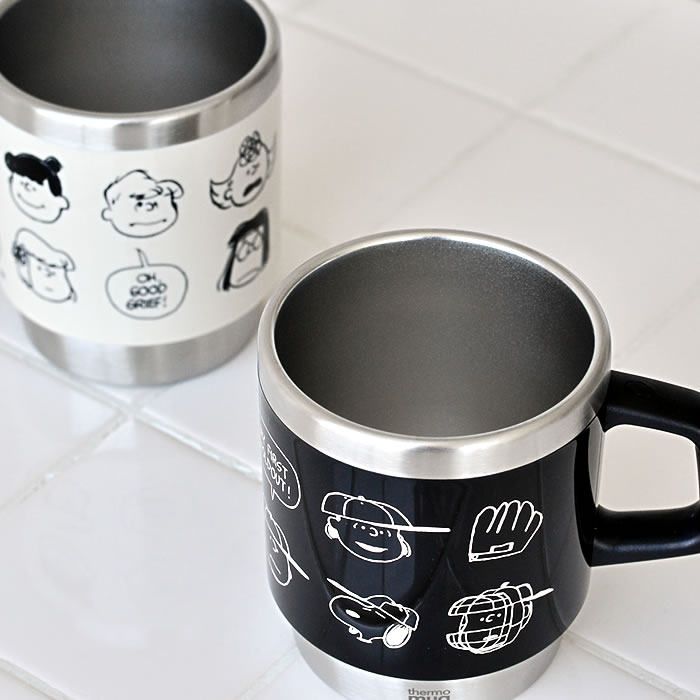 (Goo Baoshan Shang Society) Japanese collage Snoopy Snoopy Cooperative Insulated Cup 300ml2 Color