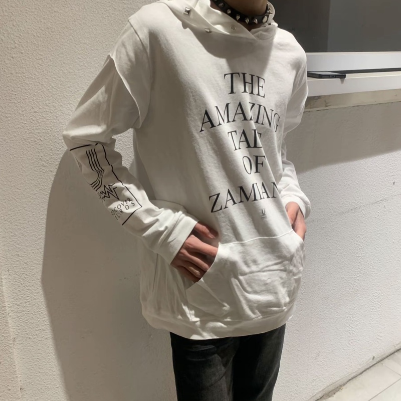In Stock, Not Undercover 05Ss t Period, Amazing White Studded Sweatshirt Hoodie Uc