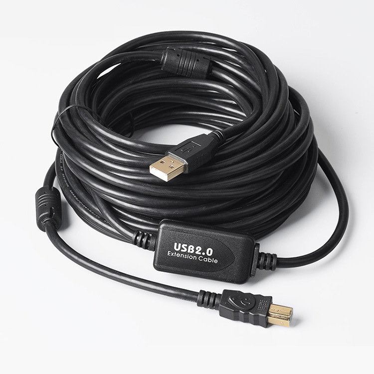 Usb2.0 Printing Cable 10.2m a to B Square Port High-Speed Universal Copier Data Cable with Signal Amplifier