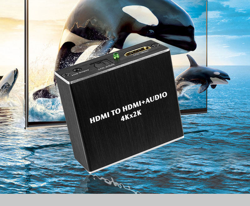 Кабель HDMI hdmi音频分离器4kx2k/3d立体环绕3.5/莲花audio光纤5.1解码转换器 3.5/Audio