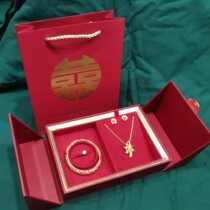 Engagement gift gold hardware jewelry box dowry box marriage dowry box
