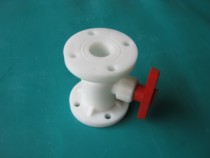 White PP flange ball valve FRPP flange ball valve fixed ball integral ball valve plastic valve Q41F-10S