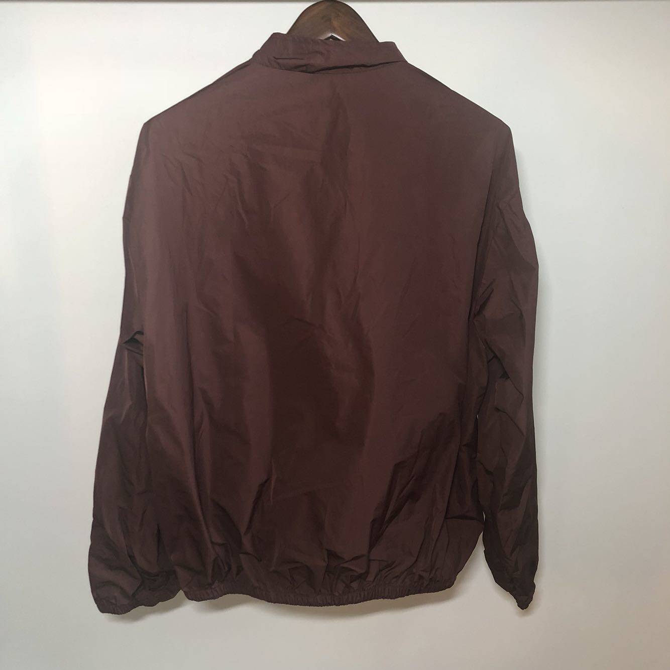Spot Yeezy Season 5 Pullover Track Jacket Half-Zip Pullover Jacket Burgundy