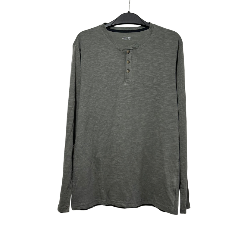 100% Cotton Slub Cotton American Style Solid Color Khaki Henley Collar Long Sleeve Men's Thin T-Shirt with Door-Tube Collar for Export 100% Cotton Slub Cotton American Style Solid Color Khaki Henley Collar Long Sleeve Men's Thin T-Shirt with Door-Tube Collar for Export