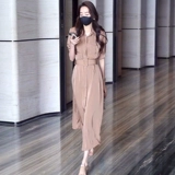 Приталенный корсет, длинная юбка, небольшая цветная рубашка, летнее платье, французский стиль, 2025 года