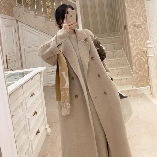 Зимнее элитное шерстяное пальто, куртка, 2025 года, яркий броский стиль, увеличенная толщина