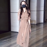 Приталенный корсет, длинная юбка, небольшая цветная рубашка, летнее платье, французский стиль, 2025 года