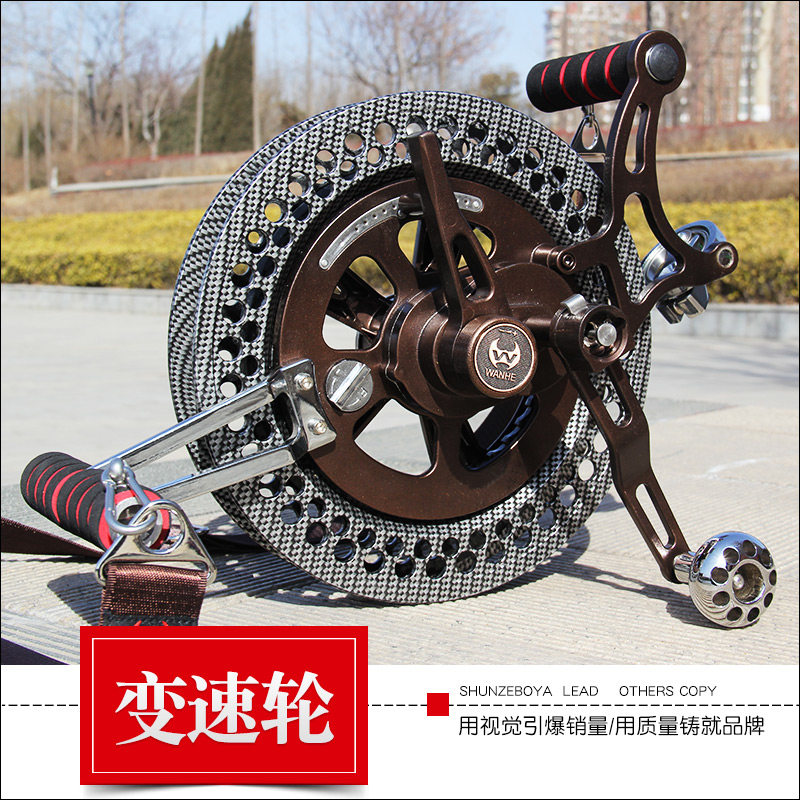 2022 new Wanhe variable speed alloy wheel kite wheel anti-reverse handbrake wire wheel release tool