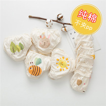 Baby cotton underwear 0-1 year old 2 girls 3 baby 4 Baby Baby Baby 4 baby girl baby bread pants dont clip pp