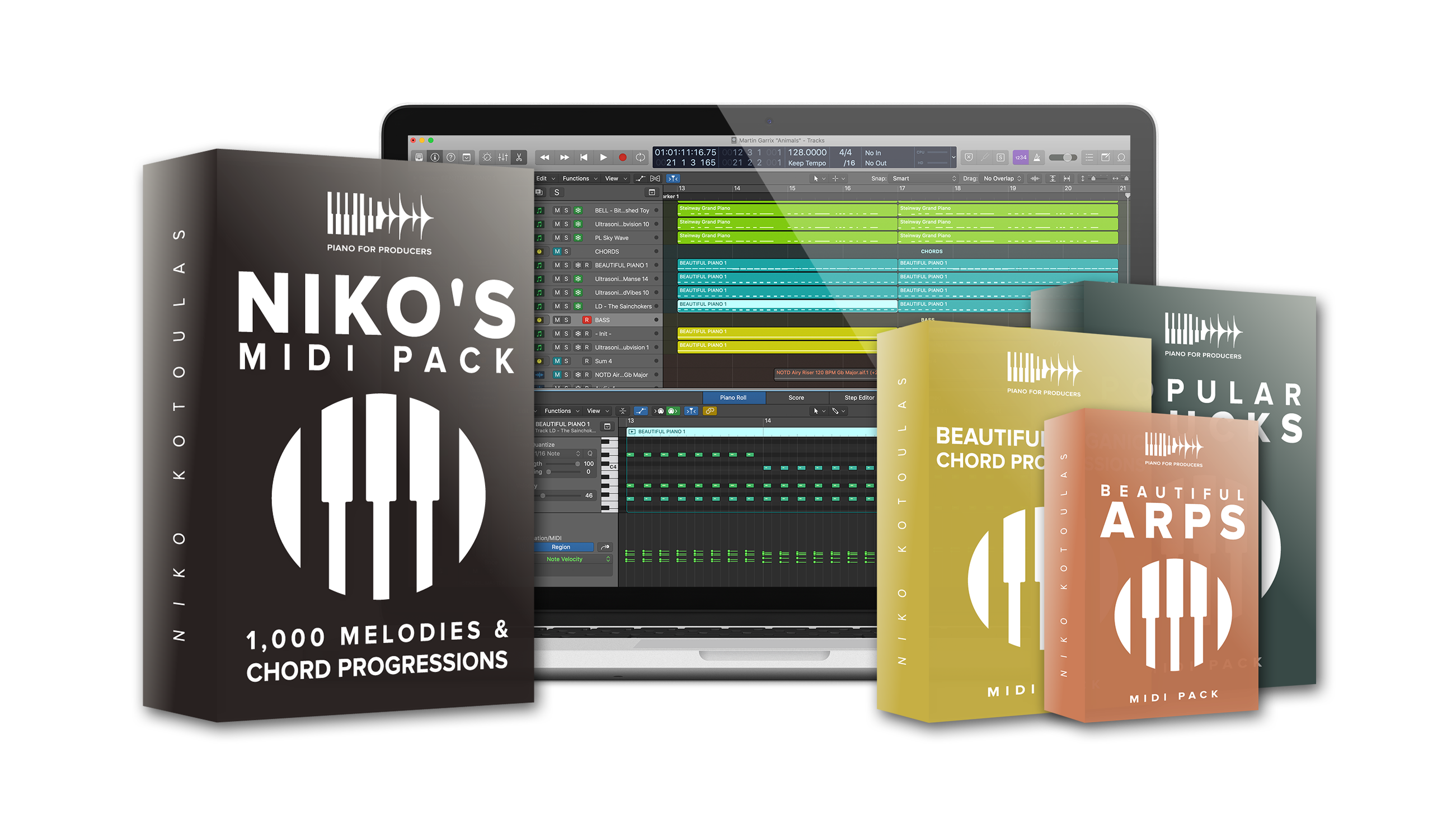 Midi旋律包chord和弦进行1000 Midi灵感素材niko Midi Pack