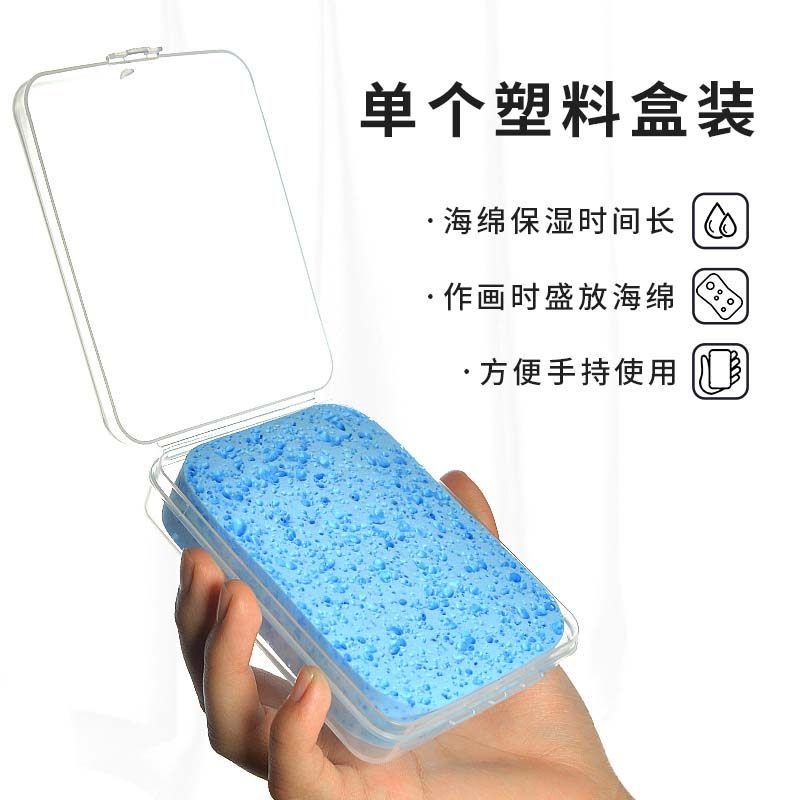 Fine Art Watercolor Painting Sponge Box Clothing Moisturizing Special Water Color Pen Sponge Powerful Magic Water Suction Sponge Wash Pen Suction