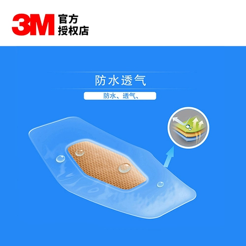 Nexcare, водонепроницаемый прозрачный износостойкий дышащий медицинский лейкопластырь, 50 штук