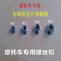 Motorcycle accessories scooter screw cap curved beam motorcycle self-locking lock nut M10 12 14 16 nut