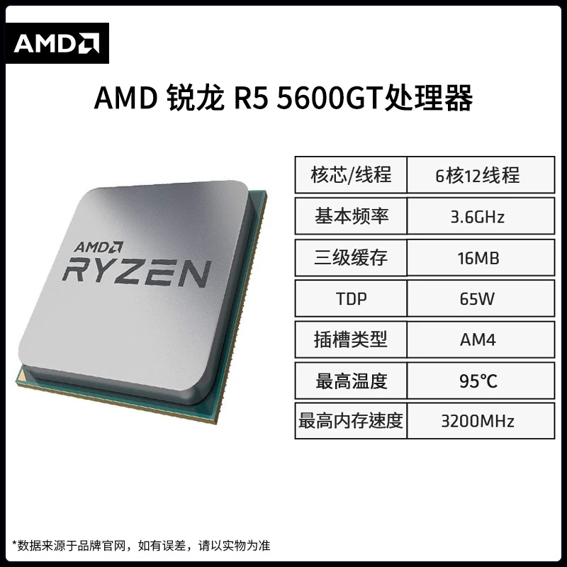 CPU-чип AMD Ryzen R5 5600/5600X 5600GT R7 5700X/5700G R5 5500X3D