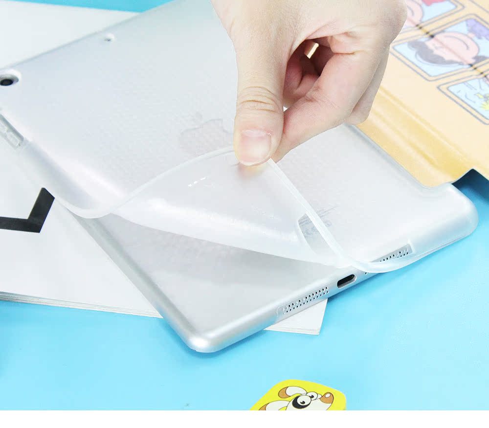 Ipad2019 new air 310.5 Vỏ máy tính Apple net đỏ hoạt hình dễ thương 18 phiên bản cũ thế hệ thứ sáu 9.7 phẳng pro11 inch silicon siêu mỏng chống rơi mini 5mini4 vỏ - Phụ kiện máy tính bảng bàn phím bluetooth cho ipad