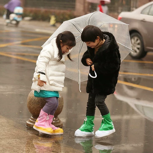Детские износостойкие бахилы, нескользящие портативные водонепроницаемые коньки для школьников