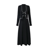 Черный жилет, платье