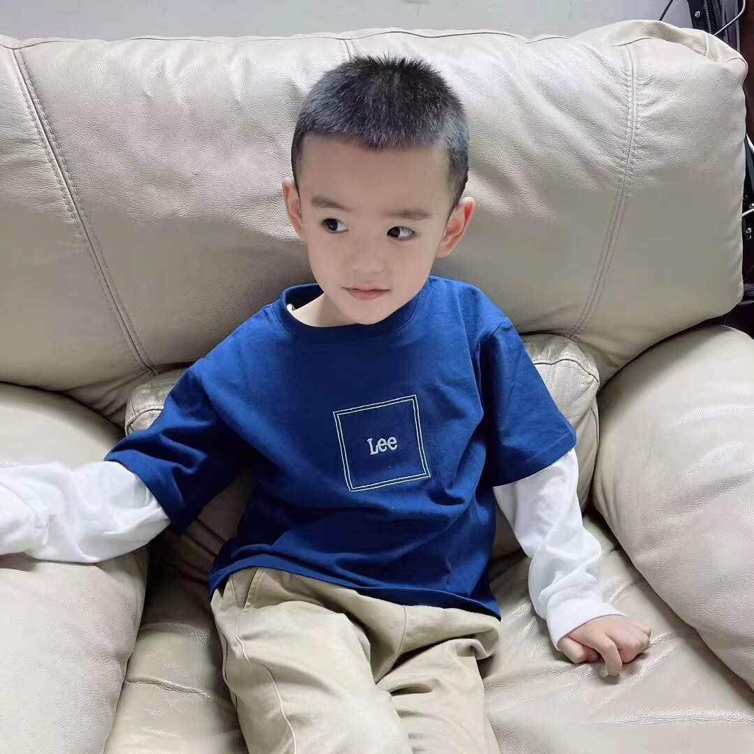 (Domestic spot) Snow country sauce Japan lee fake two long-sleeved T-shirts