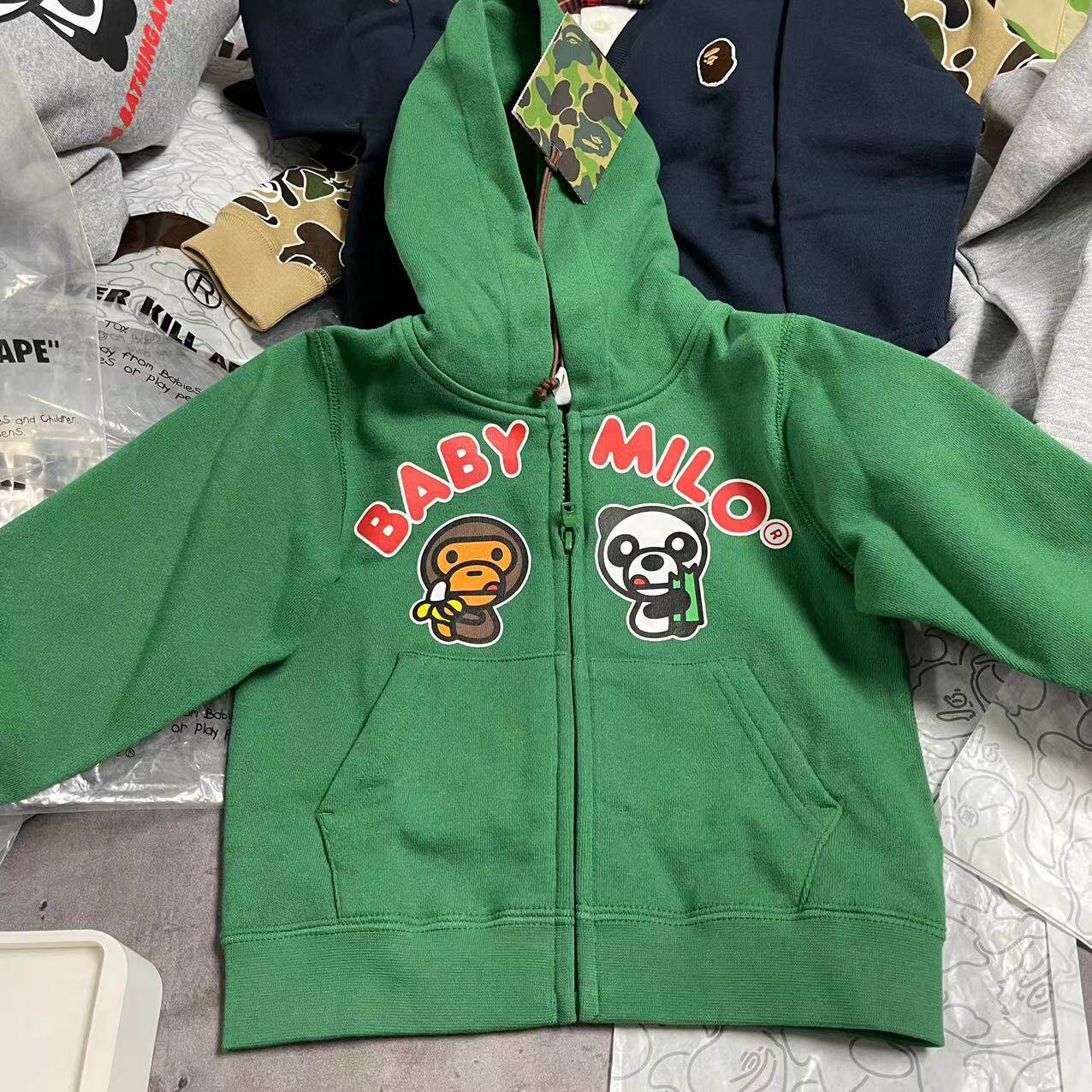 (Special Price Domestic Spot) Snow national sauce bape Costume Panda Milo Lian hat Raced jacket jacket