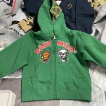 (Special Price Domestic Spot) Snow State Jam Bape Boy Dress Panda Milo Lian hat zipped sweater jacket