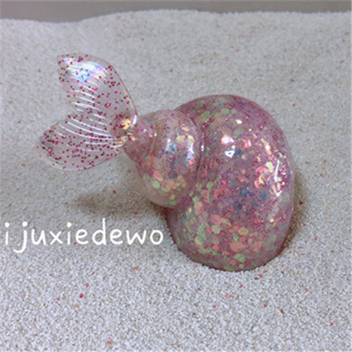 Hermit crab replacement shell DIY color mermaid Ji handmade custom shell natural conch shell processing decoration decoration