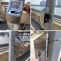 Stainless steel wall-mounted soot column outdoor bundled convenient smoke extinguisher cigarette butt collector indoor smoke extinguisher