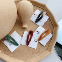 9 9 Zhang Xiaobi side clip headgear girl temperament hairpin sweet water drop shaped acetic acid duckbill clip