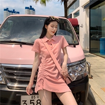 2021 port of wind summer with dress and femininity higher waist a word dress and a little bit of a sense of sexier