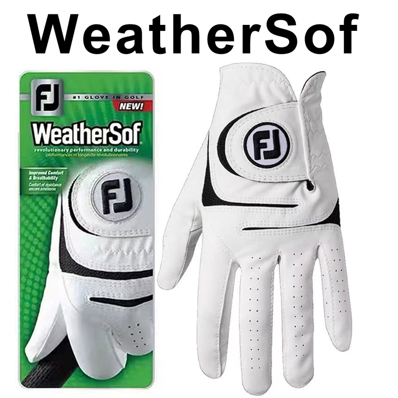 Golf Gloves Men's Lambskin Pu Wear-Resistant Gloves Non-Slip Left and Right Hand Breathable Gloves