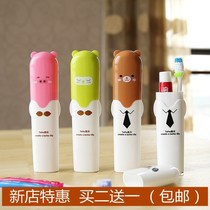 Travel wash brush toothbrush cup set toilet tooth cover box portable toothbrush head protective cover child tooth tube