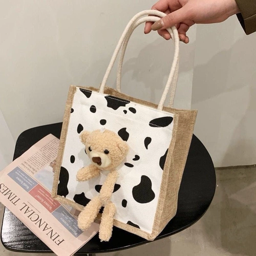 Модная портативная переносная маленькая льняная сумка для выхода на улицу, популярно в интернете