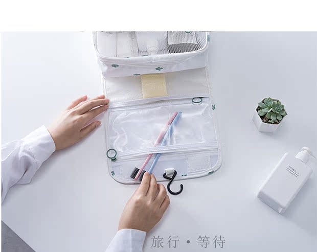 Không thấm nước rửa túi bàn chải đánh răng khăn túi lưu trữ túi xách tay có thể giặt túi trang điểm du lịch cần thiết - Rửa sạch / Chăm sóc vật tư túi trong suốt đựng mỹ phẩm