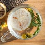 3 банки замороженные лимонные ломтики сухой кусочки фруктового чая, пить чай, чай, чайный медовый лимонный ломтики лимон.