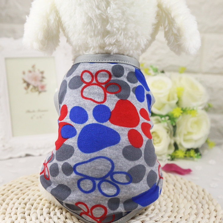 Mới phim hoạt hình chó quần áo vest mùa xuân và mùa hè mô hình thú cưng bông hoang dã - Quần áo & phụ kiện thú cưng nón bảo hiểm cho mèo