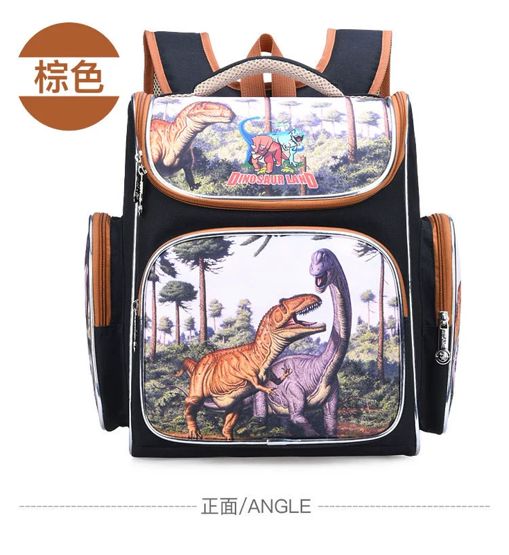 Schoolbag học sinh tiểu học 1-3-5 khủng long phim hoạt hình dễ thương trẻ em túi nữ sinh tiểu học ba lô thủy triều - Túi bé / Ba lô / Hành lý