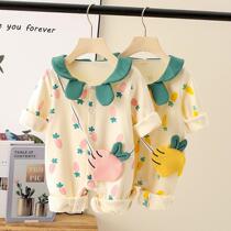 Net red baby clothes male and female baby spring suit infant out of conjoined clothes for spring and autumn clothes cute super cute clothes