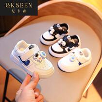 Kircarson baby white shoes spring astronaut baby soft sole footwear footwear children sports sneakers xf0308