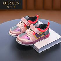 Kircarson Han Edition Childrens Leisure Soft Soft Soft Sleeper Shoes 2022 new boys and girls breathable antiskateboard shoes xf0308