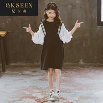Girls Dress Summer Puff Sleeves Korean Style Childrens Wear Childrens Western Style Girls New Princess Dress
