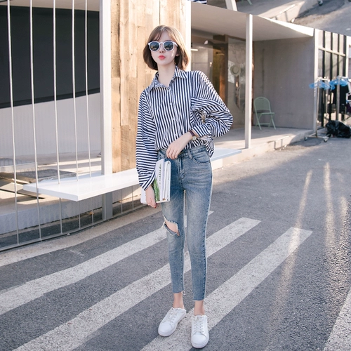 Джинсы, приталенные штаны, 2024 года, высокая талия, в обтяжку