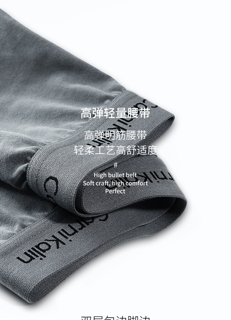 Hộp quà tặng đồ lót nam boxer nam cotton mùa hè thoáng khí cá tính bốn góc quần short đầu bìu CK01 - Bộ quà tặng quần lót nam thun lạnh siêu mỏng