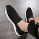 Canvas shoes men's summer breathable slip-on shoes new slip-on lazy shoes men's black men's cloth shoes casual