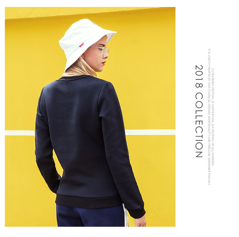 Áo len nữ Xtep áo len 2018 mùa thu mới mẫu thư giản dị thời trang áo len đơn giản áo khoác nữ hoodie