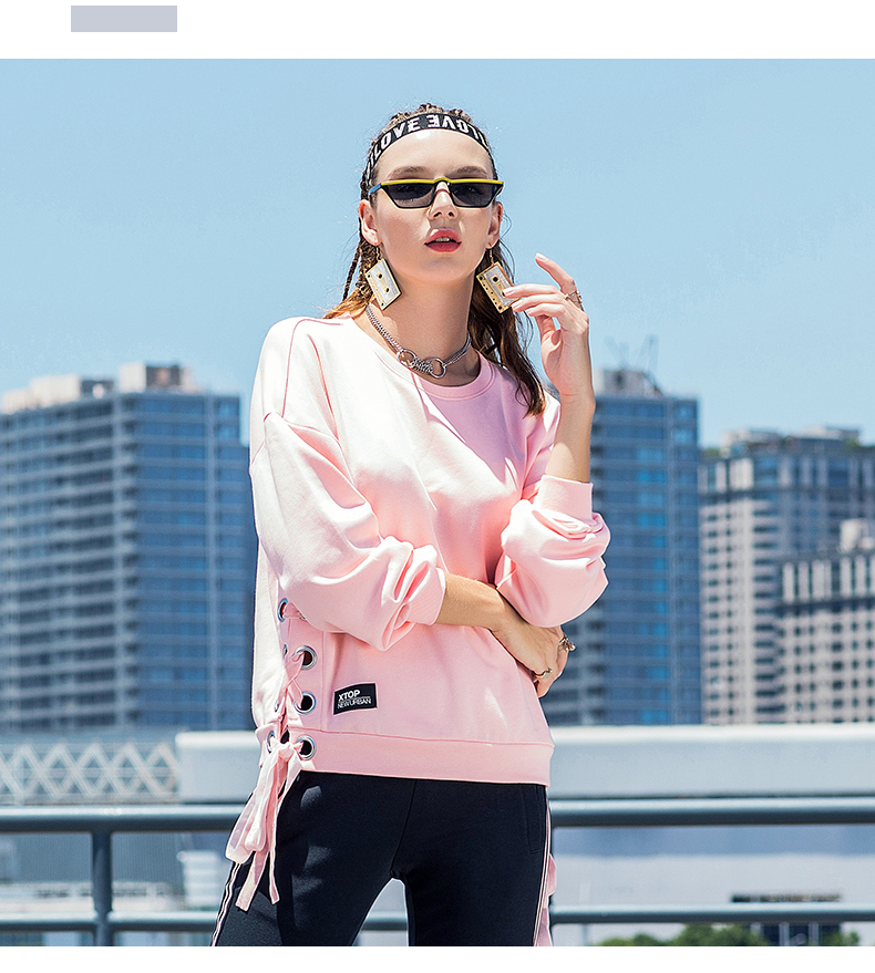 Áo len nữ xtep hàng đầu mùa xuân và mùa thu mới ngắn thời trang nữ xu hướng áo len rộng - Thể thao lông cừu / jumper áo nỉ uniqlo