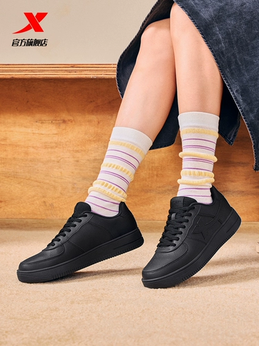 Xtep, зимняя белая обувь, повседневная обувь для влюбленных, универсальные кроссовки на платформе