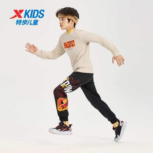 Xtep, летняя одежда, демисезонные детские удерживающие тепло спортивные штаны, подходит для подростков