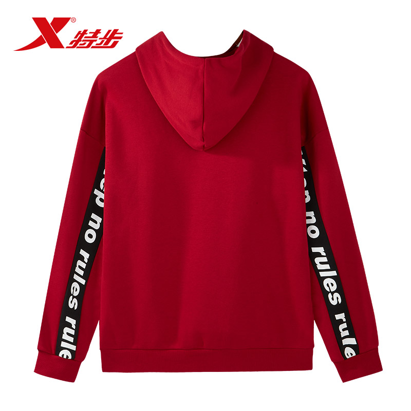 [Chính hãng] Áo len nam Xtep áo thun chui đầu mùa xuân thể thao rộng rãi áo sơ mi nam mới - Thể thao lông cừu / jumper áo thun tay dài