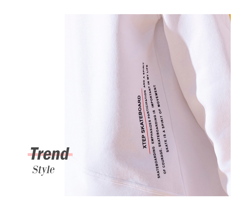 Áo len Xtep 2019 Thu mới Áo cổ tròn Áo len dài Dài Dài không đều Hem dài tay dài hàng đầu - Thể thao lông cừu / jumper sweater cổ lọ